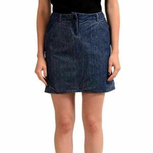 Versus by Versace Women's Blue Mini Skirt US L IT 44